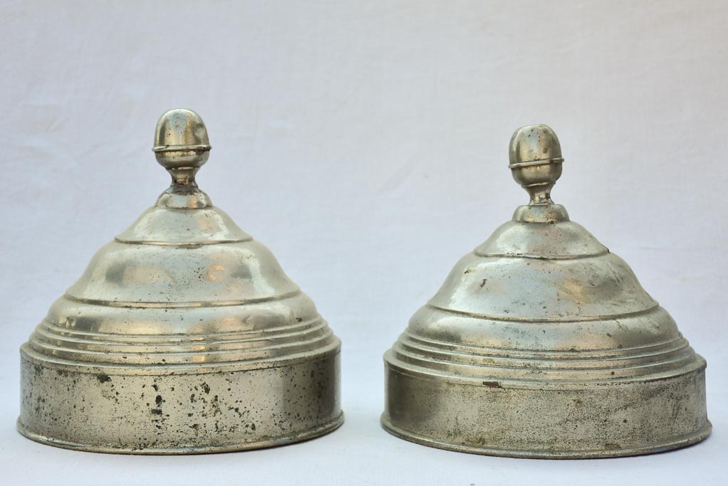 Pair of ice-cream presentation lids / covers from the 1930's