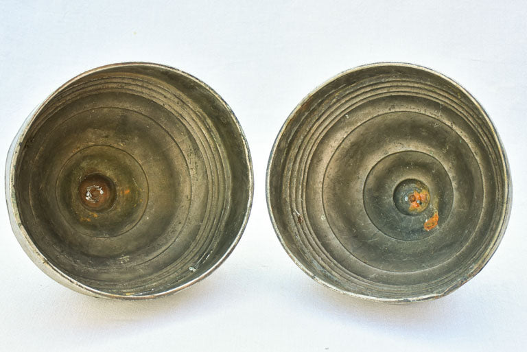 Pair of ice-cream presentation lids / covers from the 1930's