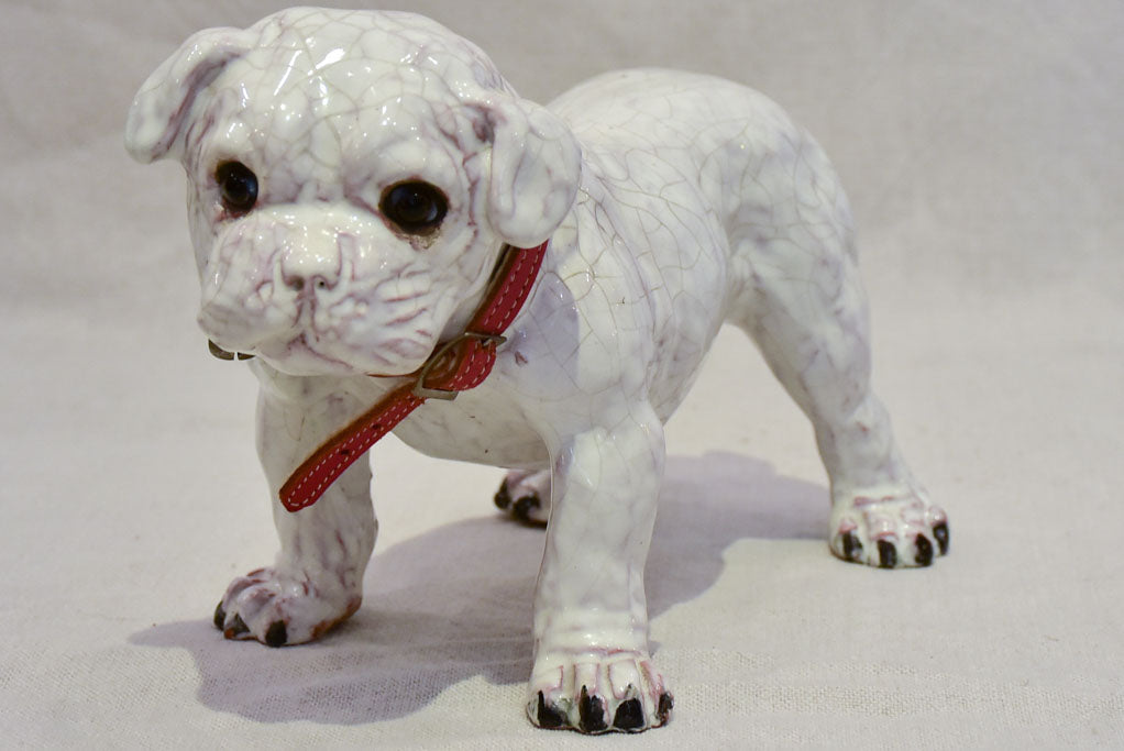 Vintage sculpture of a bulldog