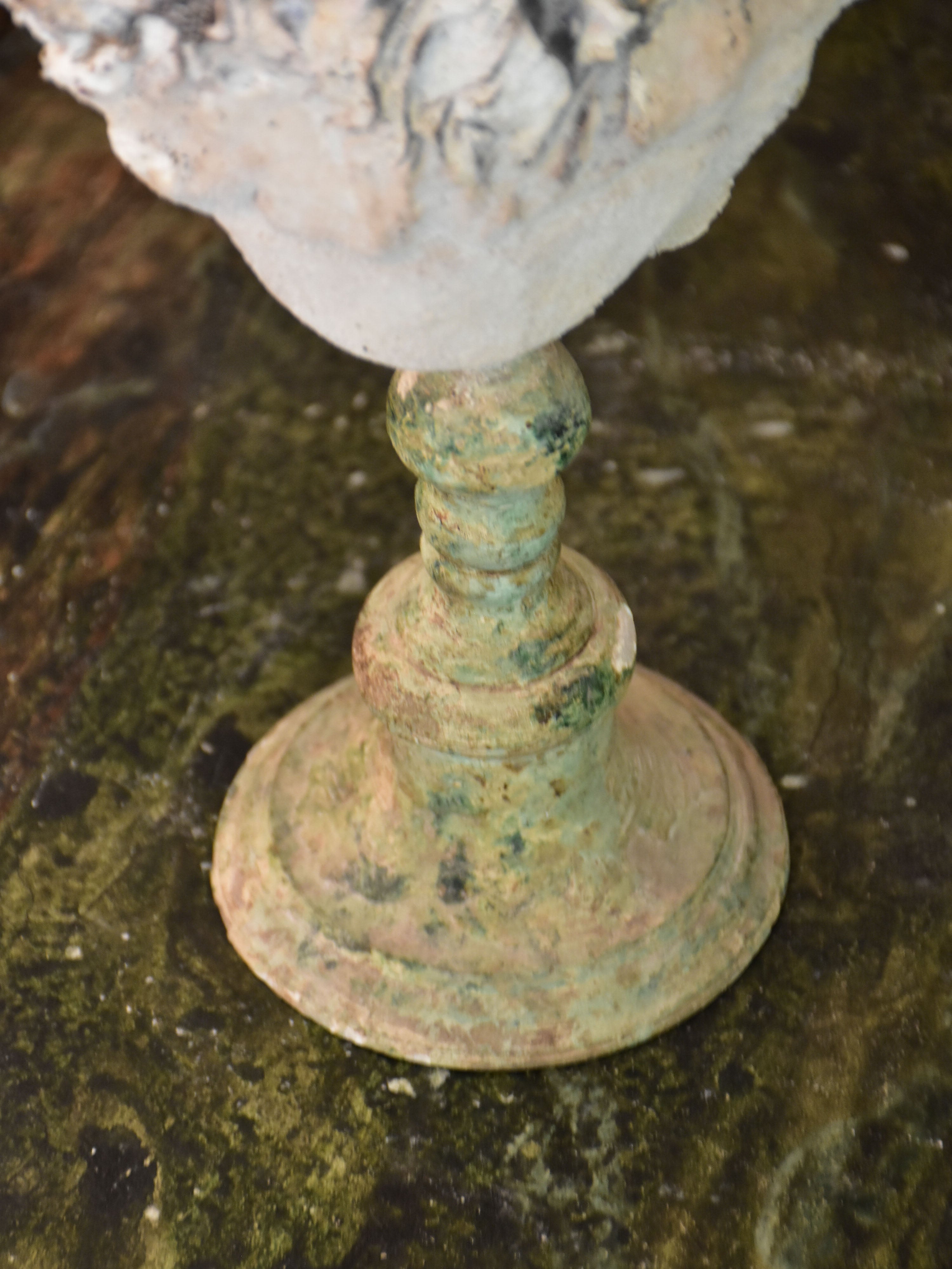 Pair of Napoleon III mounted shells with white barnacles