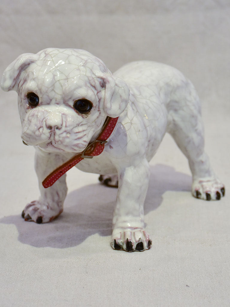 Vintage sculpture of a bulldog