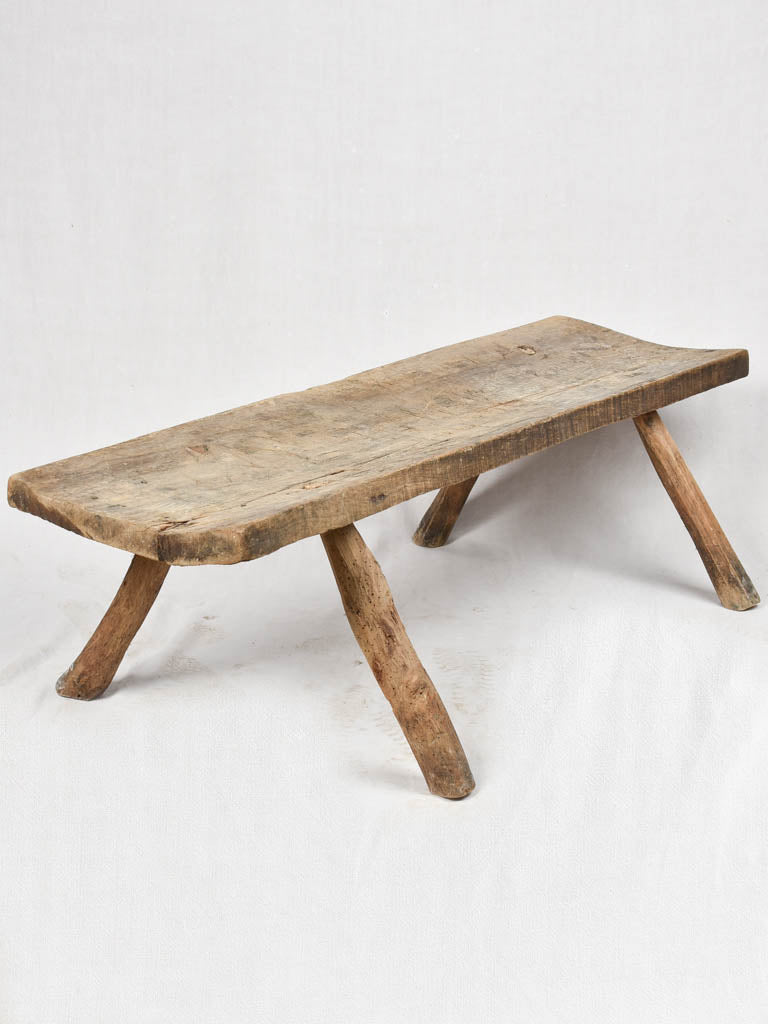 Very large primitive coffee table with four legs 59½"