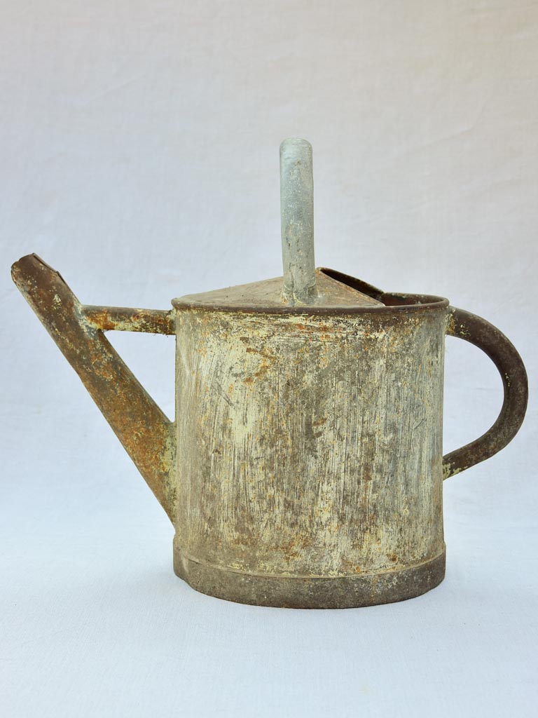 Rustic French zinc watering can