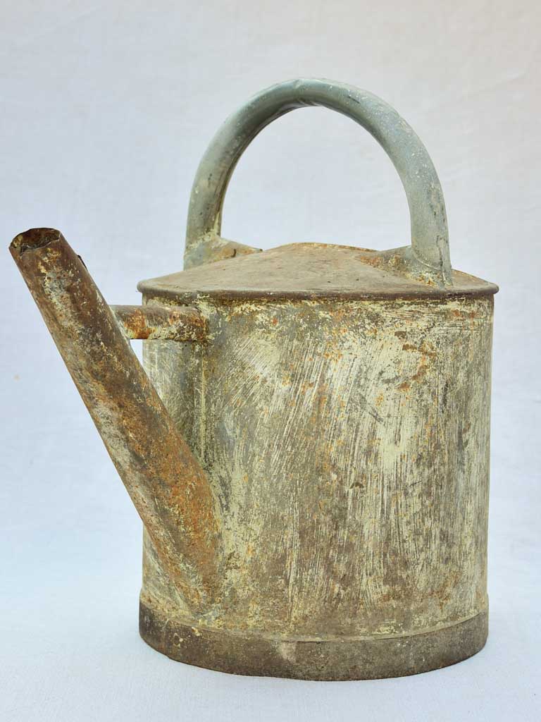 Rustic French zinc watering can