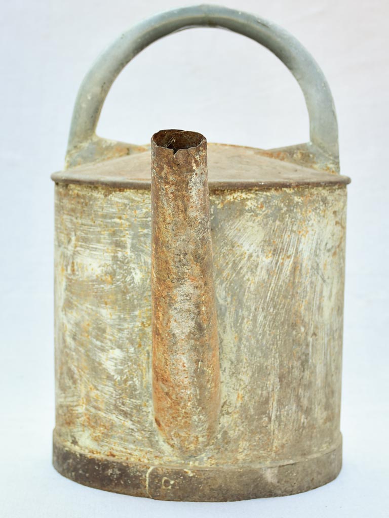 Rustic French zinc watering can