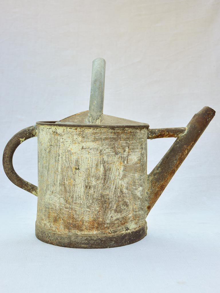 Rustic French zinc watering can