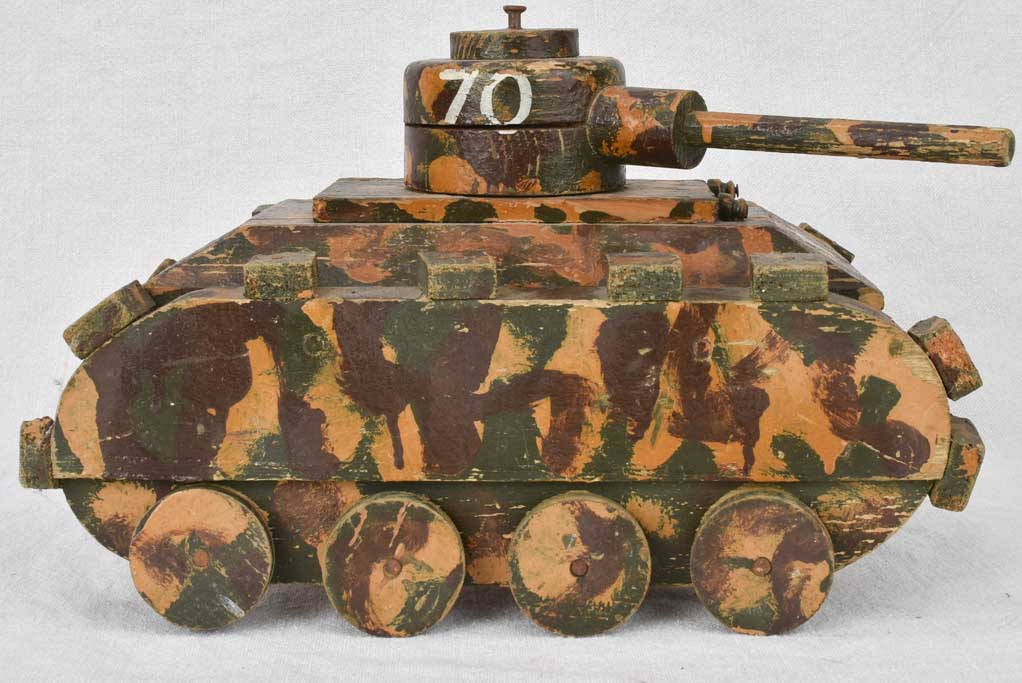 1950s Antique Folk Art Toy Tank