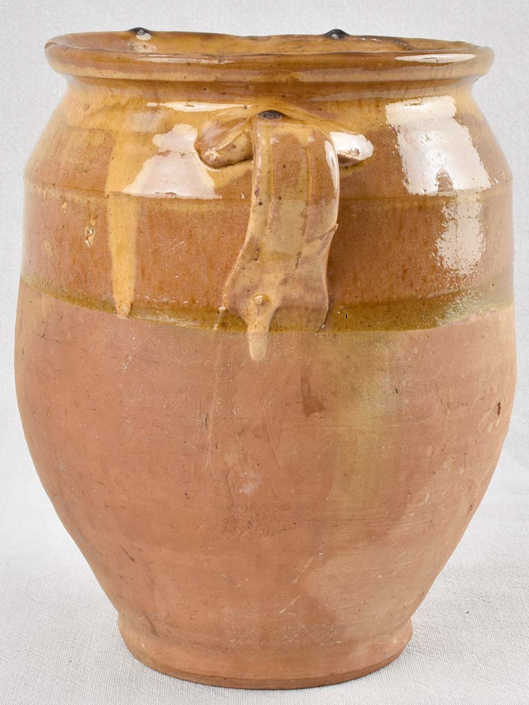 Classic ocher French Confit Pot