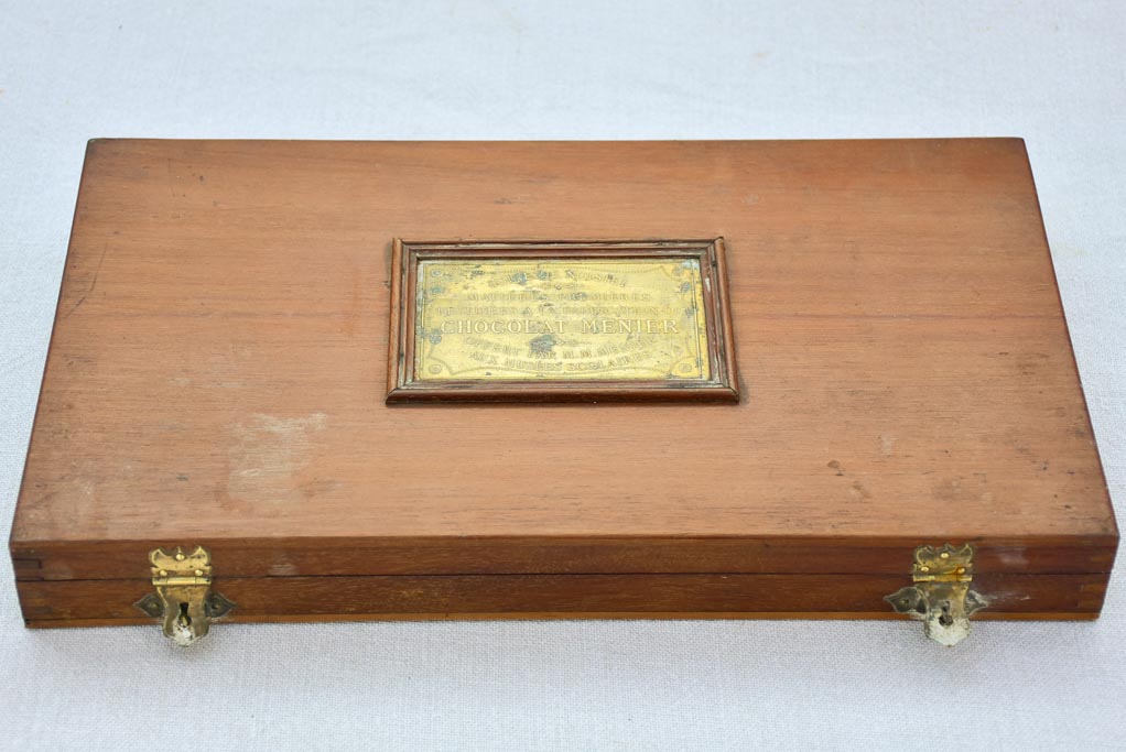 19th century French Chocolate Menier sample chocolate box