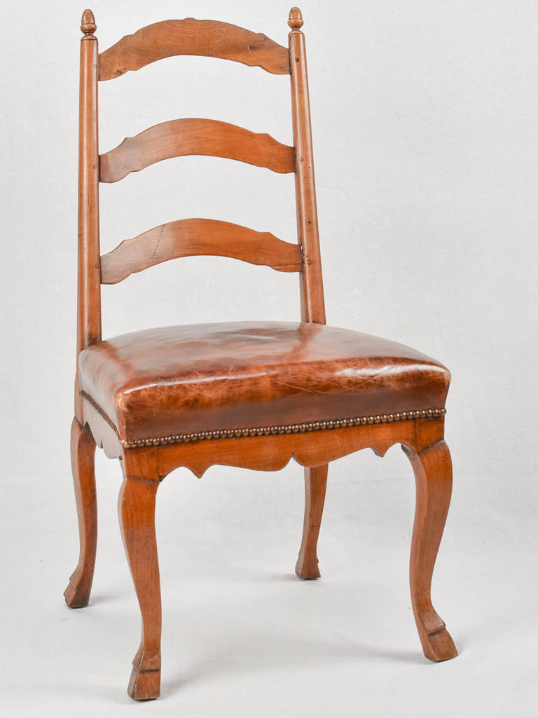 18th century Louis XV leather chair