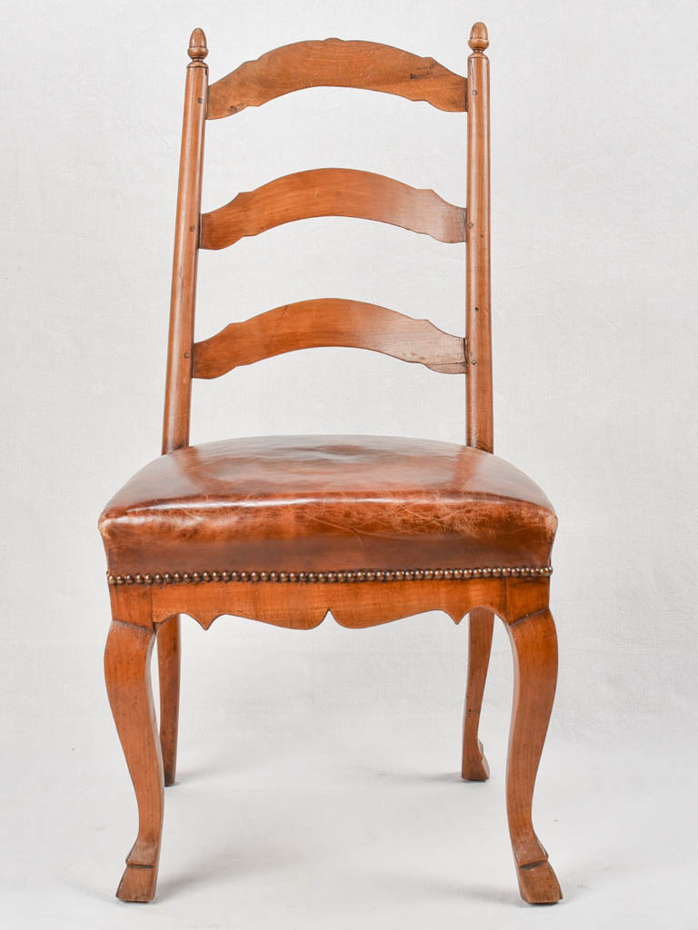 18th century Louis XV leather chair