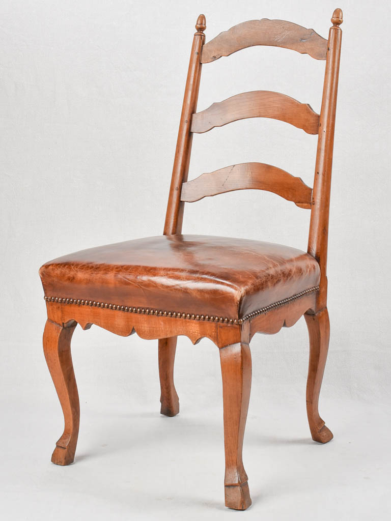 18th century Louis XV leather chair