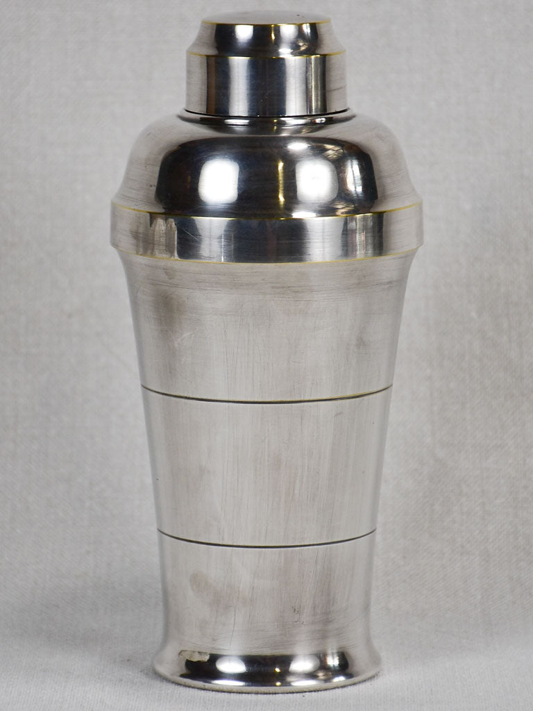 1920s St Medard silver-plated cocktail shaker