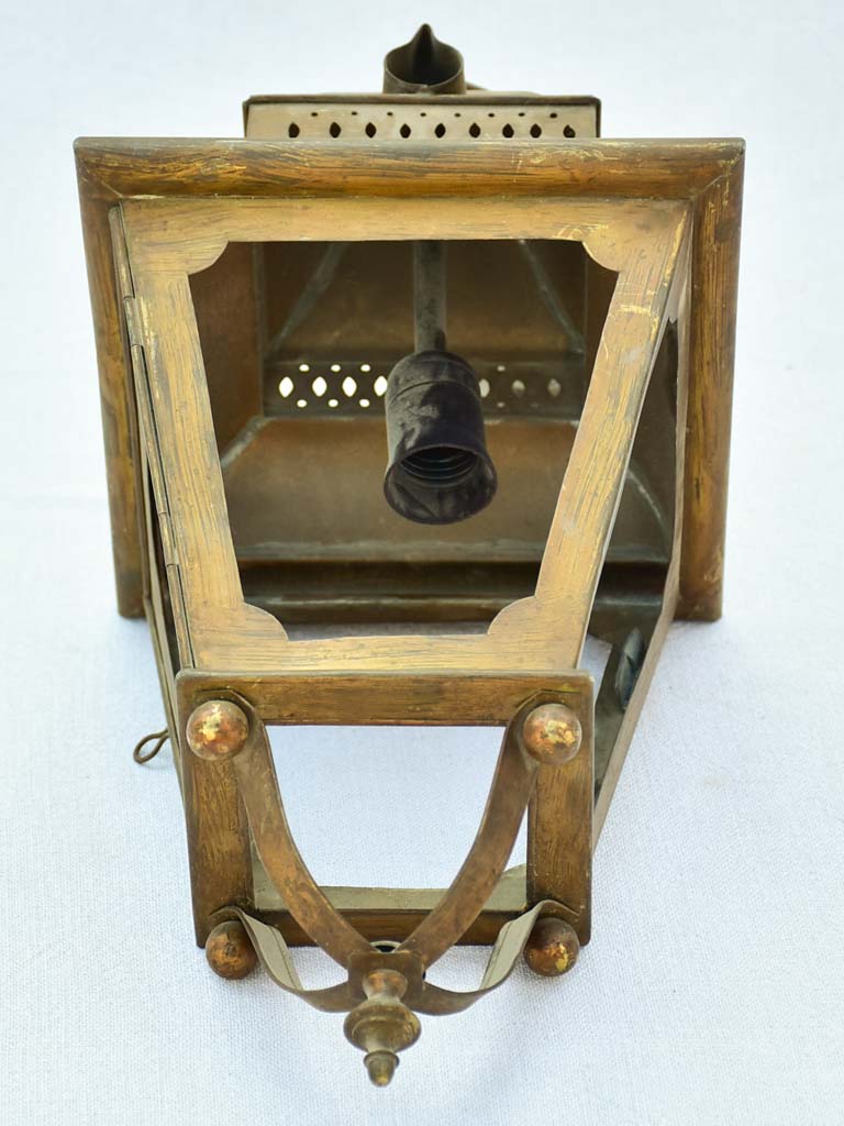 Small French brass lantern - 1930's