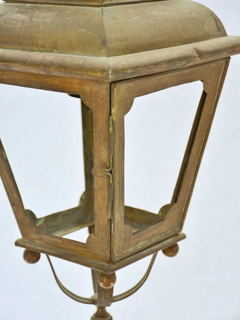 Small French brass lantern - 1930's