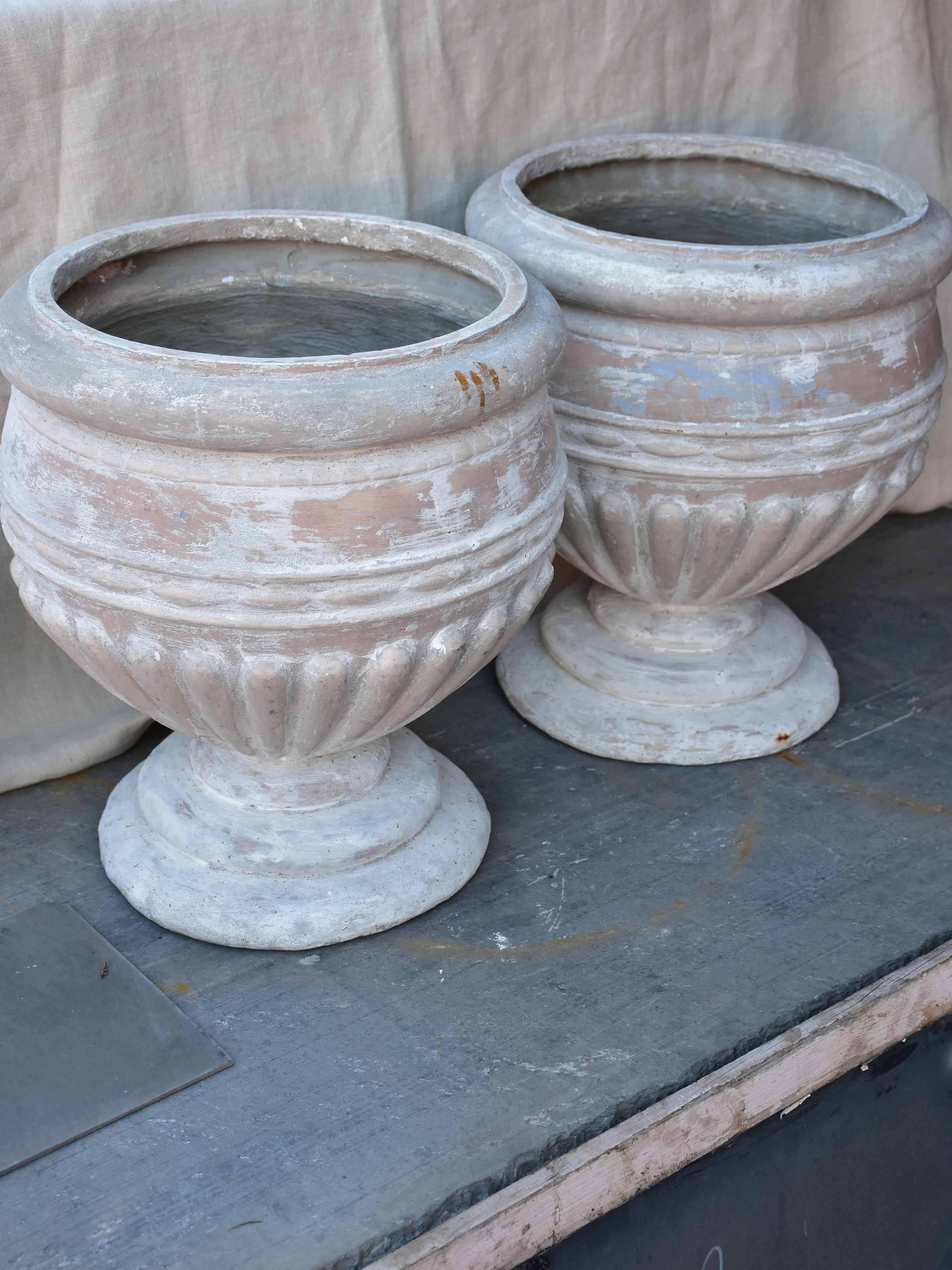 Pair of vintage Italian garden planters