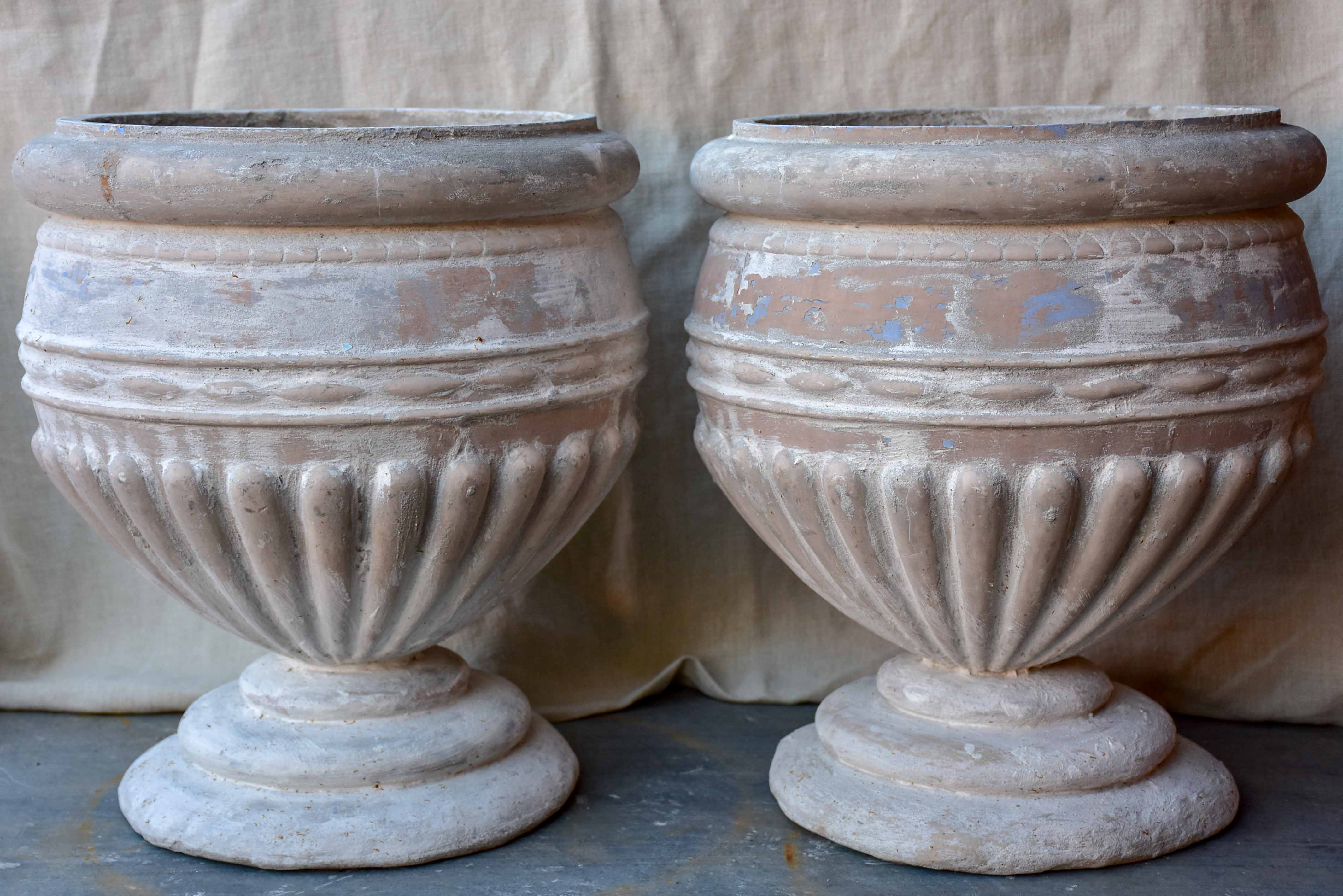 Pair of vintage Italian garden planters