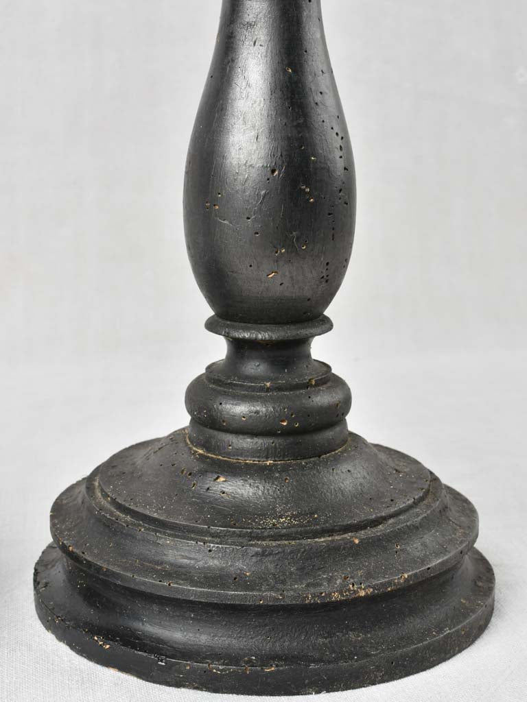 Stylish black finish candlesticks