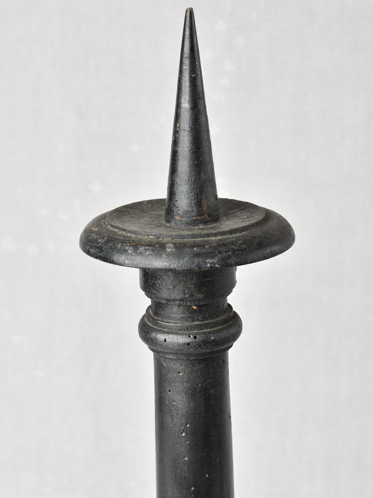 Large-scale antique picket candlesticks