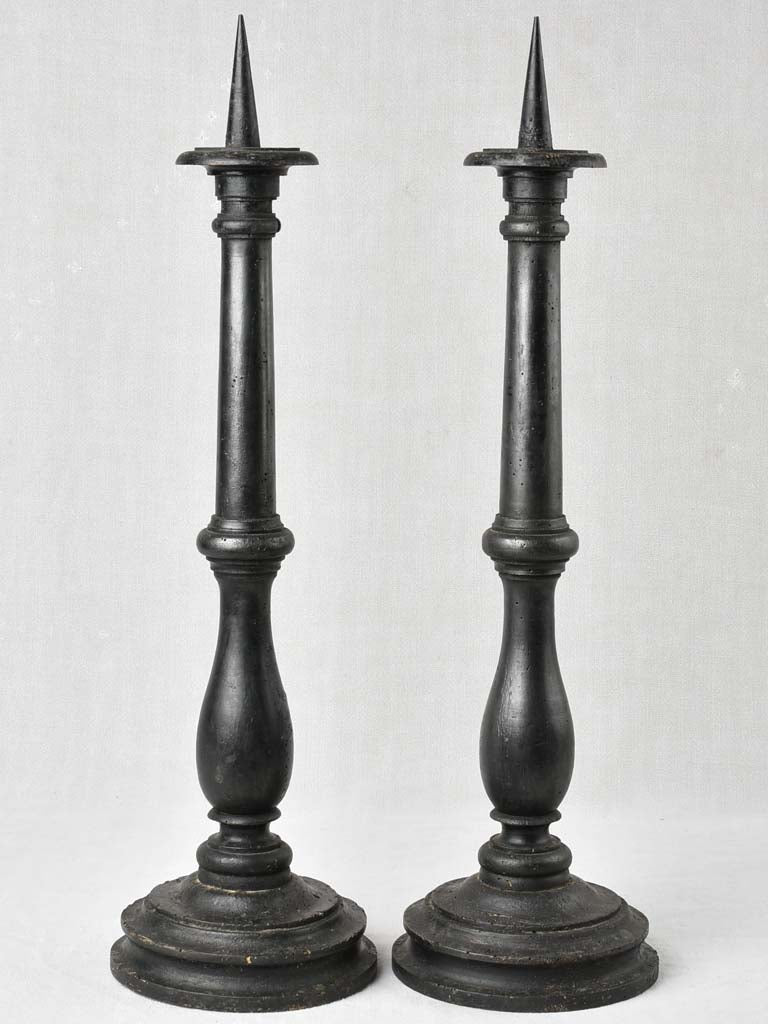 Antique picket candlesticks for modern interiors