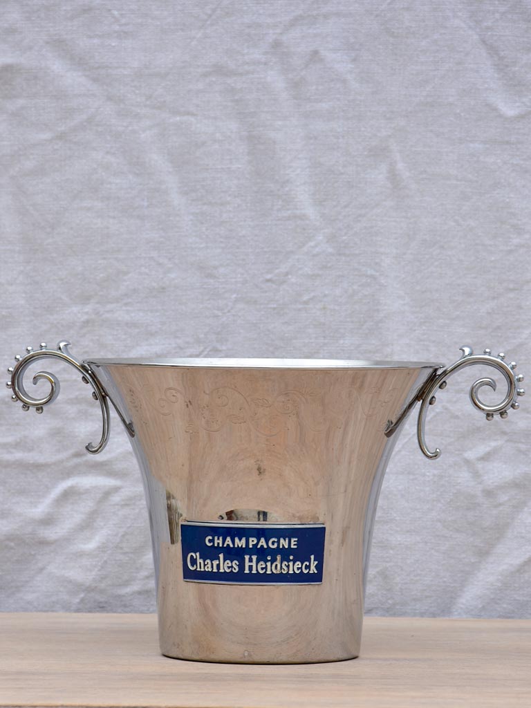 Vintage French champagne bucket - Charles Heidsieck