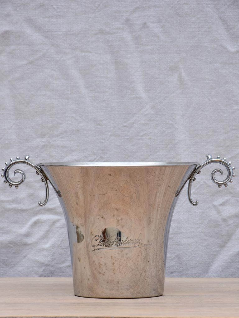 Vintage French champagne bucket - Charles Heidsieck