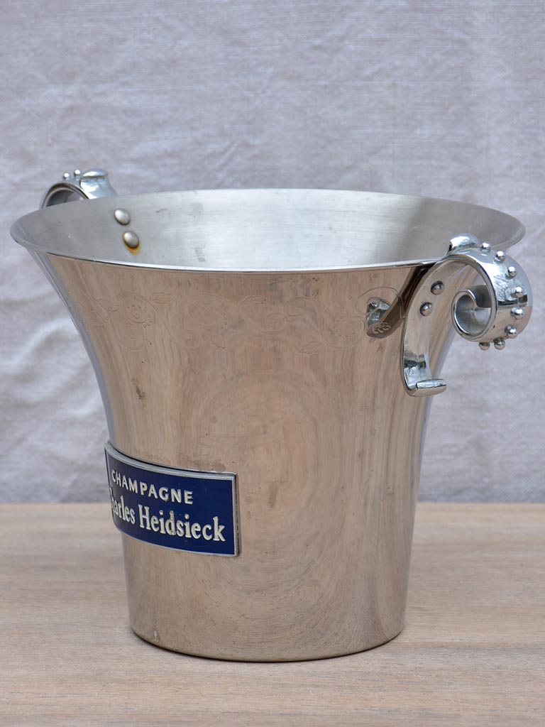 Vintage French champagne bucket - Charles Heidsieck