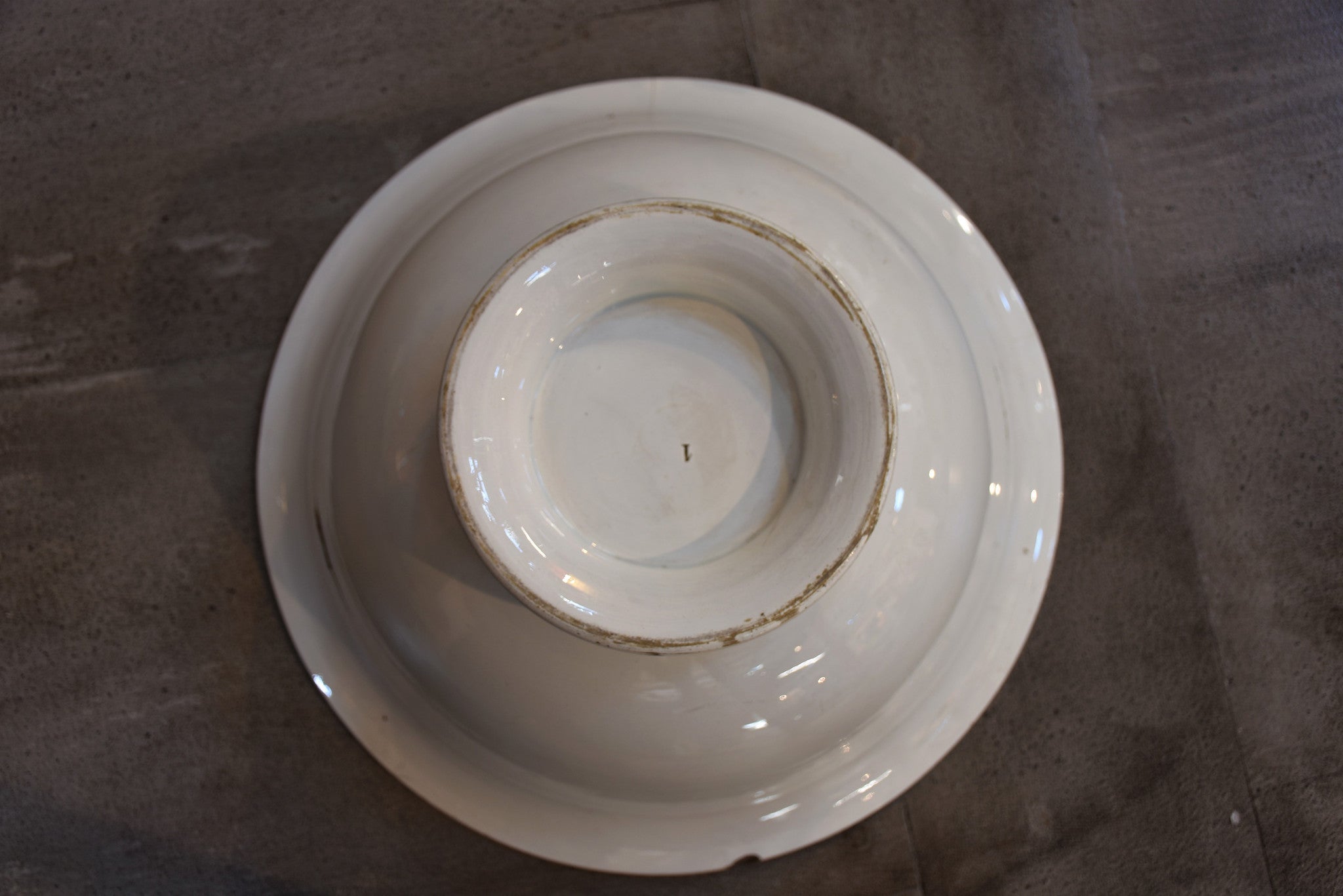 Late 19th century French ironstone bowl