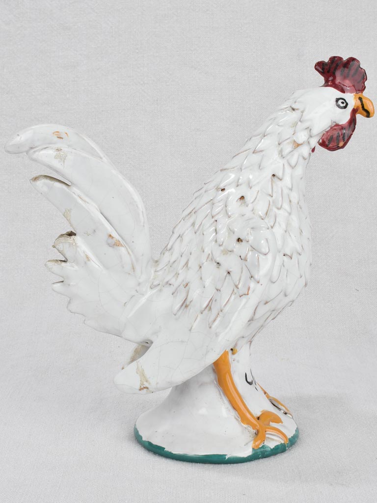 Vintage sculpture of a rooster 10¾"