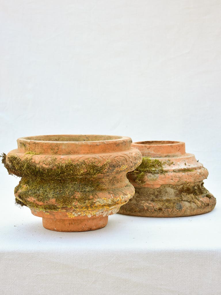 Two salvaged terracotta elements - early twentieth-century 13½"