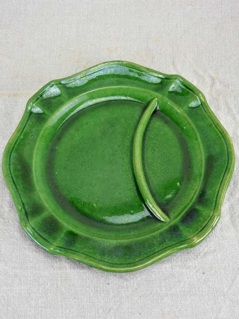 Set of seven 1950's asparagus serving plates - Pichon, Uzes