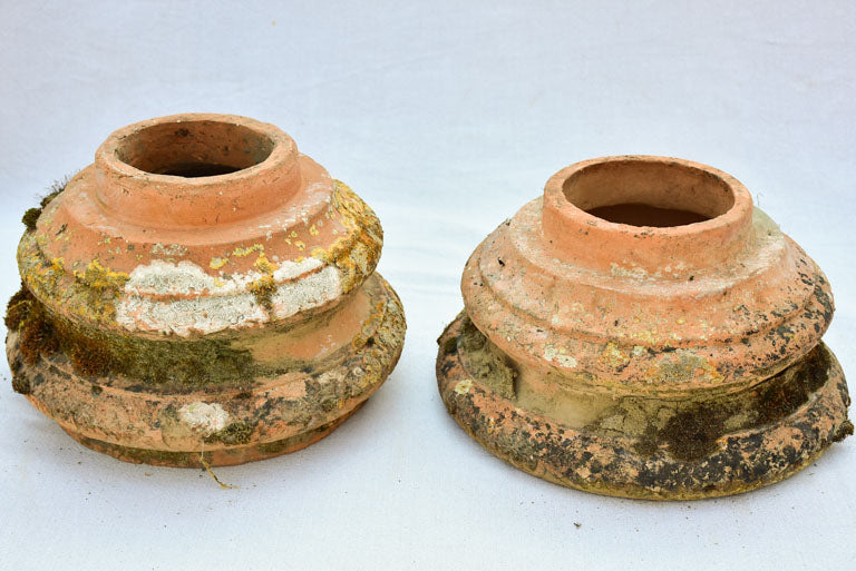 Two salvaged terracotta elements - early twentieth-century 13½"