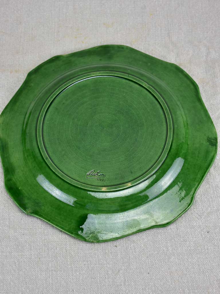 Set of seven 1950's asparagus serving plates - Pichon, Uzes