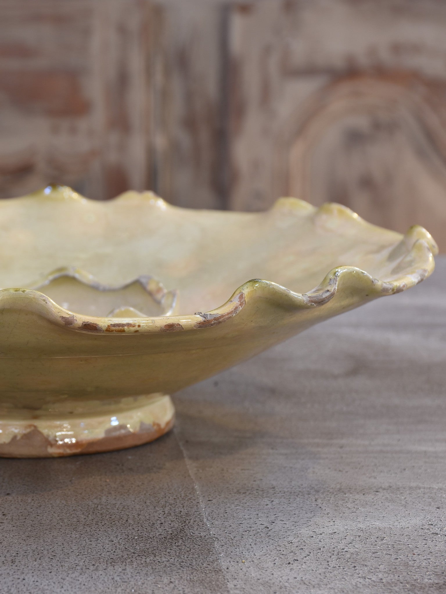 Rare late 18th century melonnière from Biot – melon serving dish