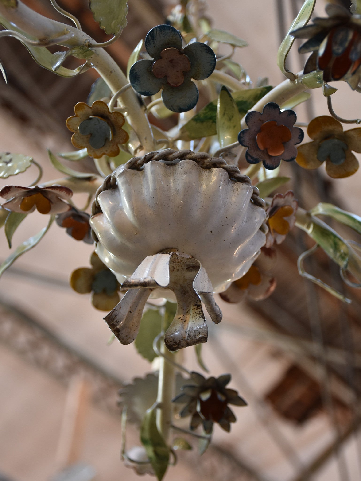 French lustre with flowers – circa 1950’s