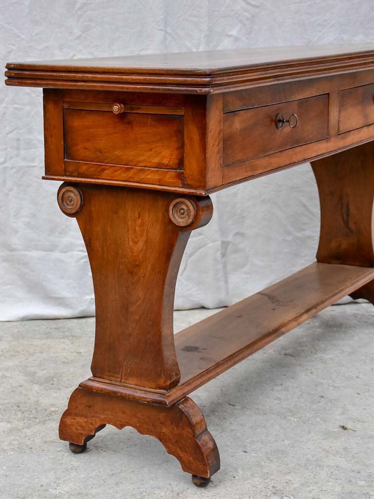 19th Century Louis Philippe serving table - walnut 57"