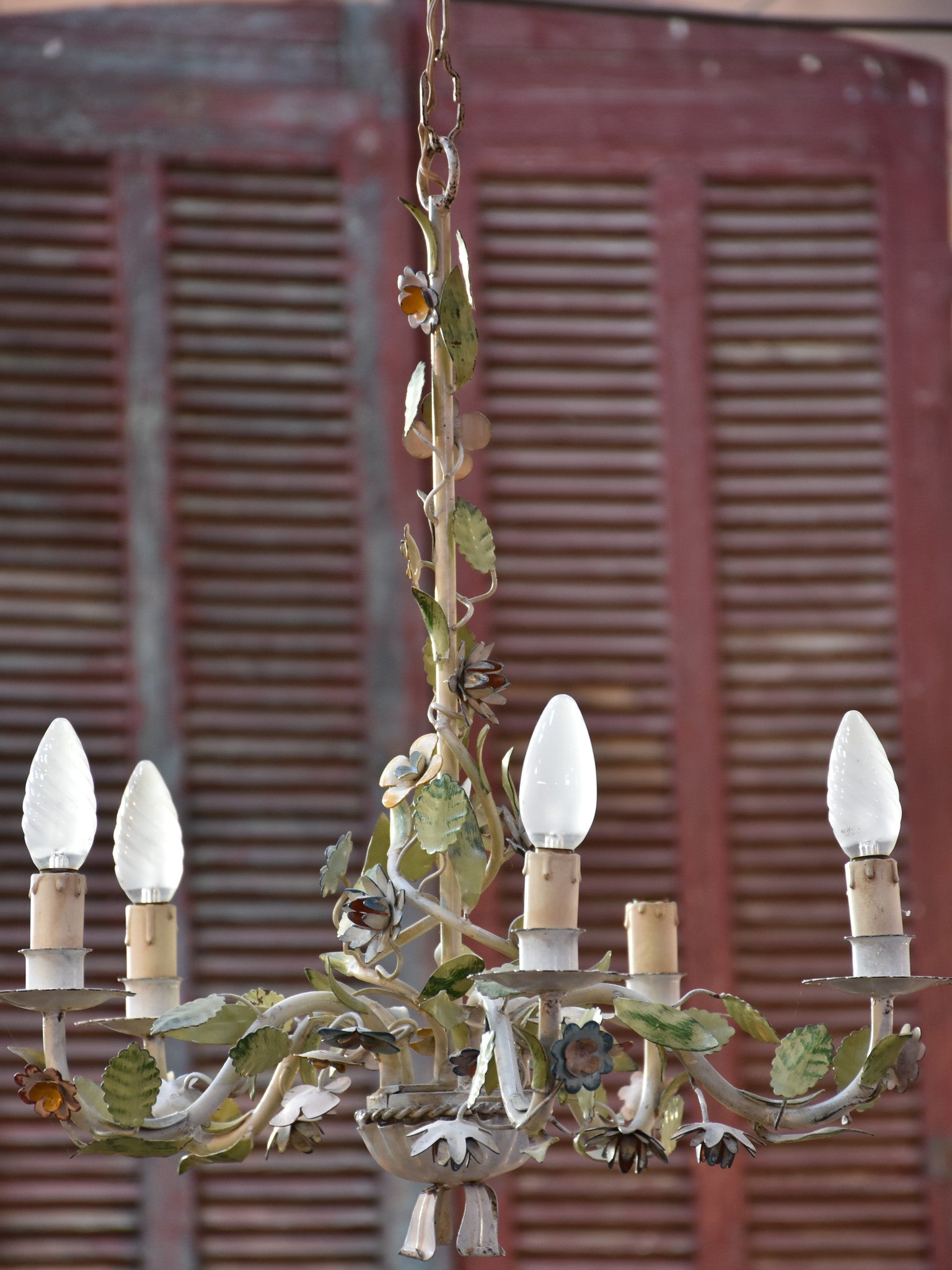 French lustre with flowers – circa 1950’s