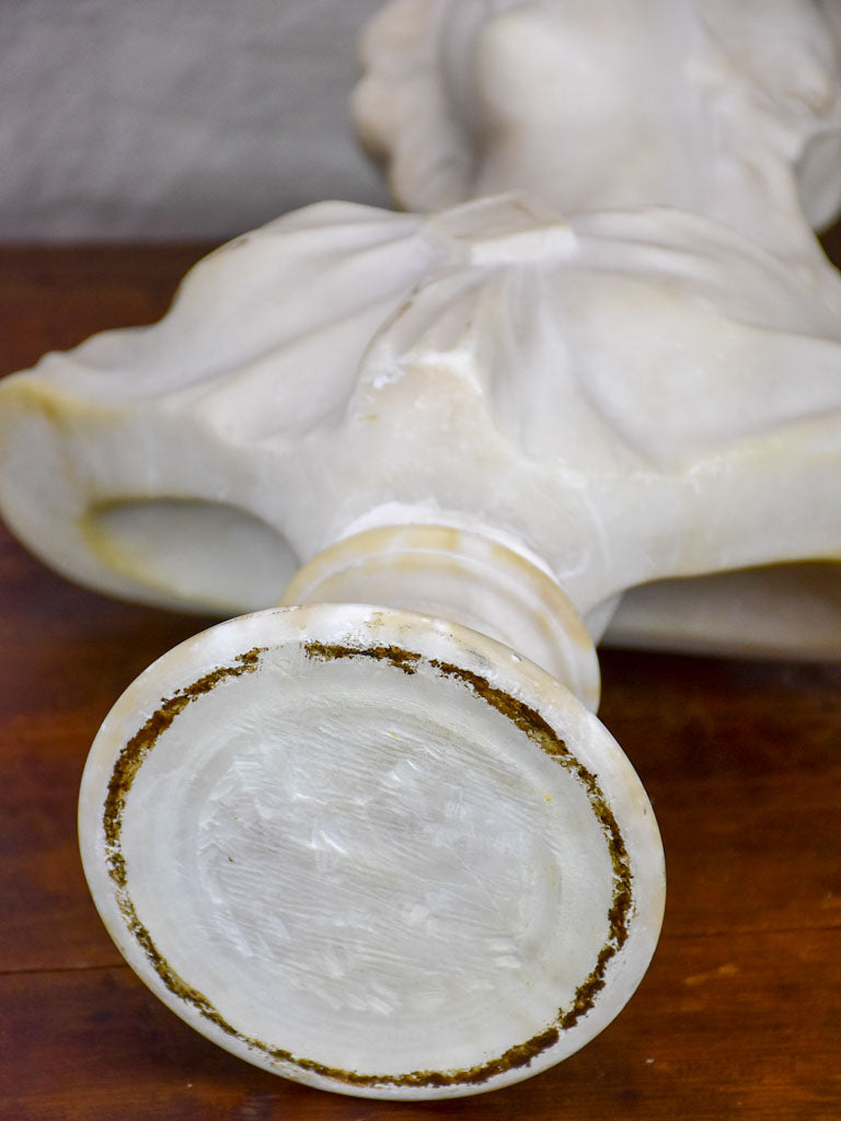 European marble female bust