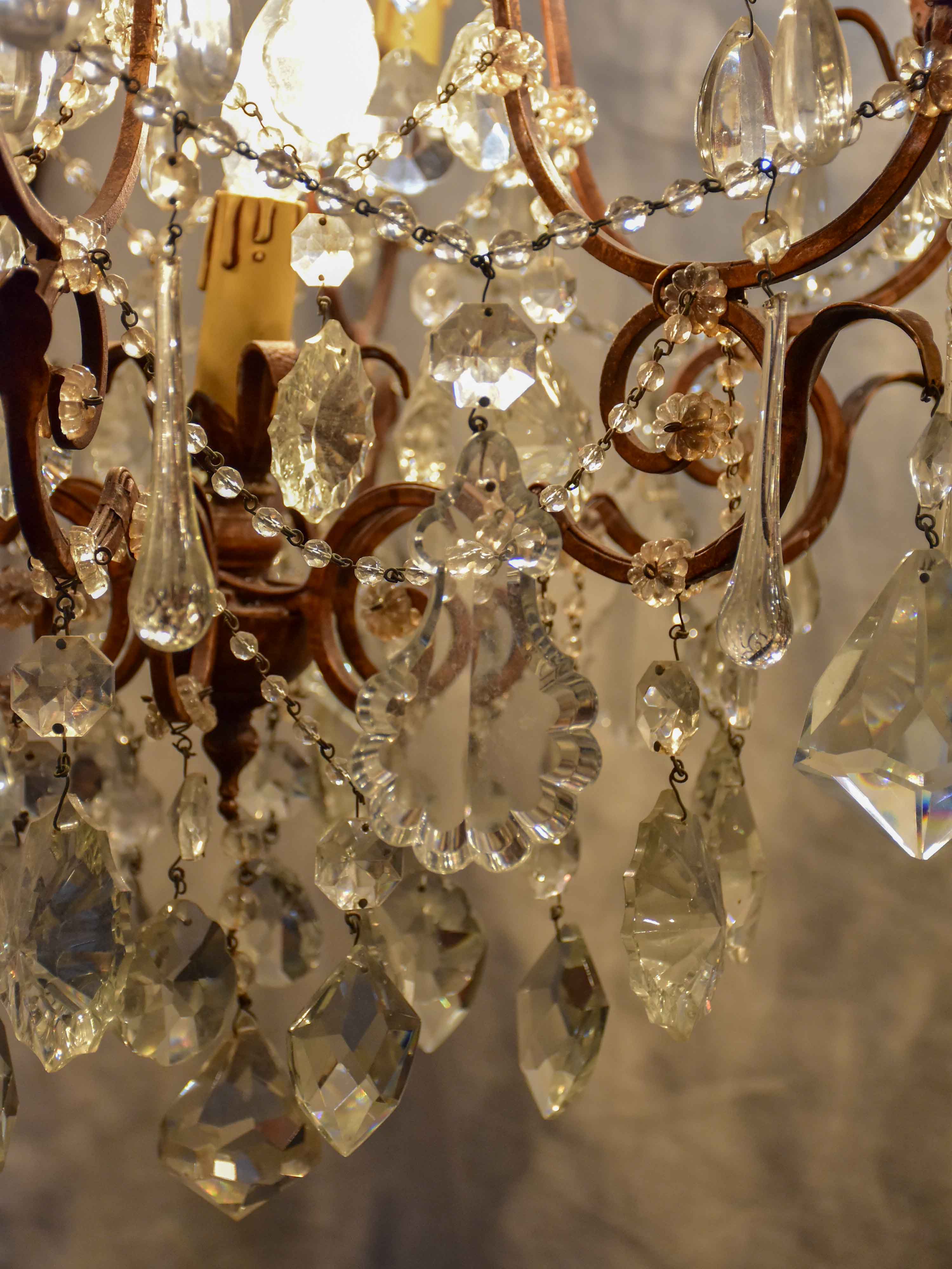 Vintage chandelier with seven lights