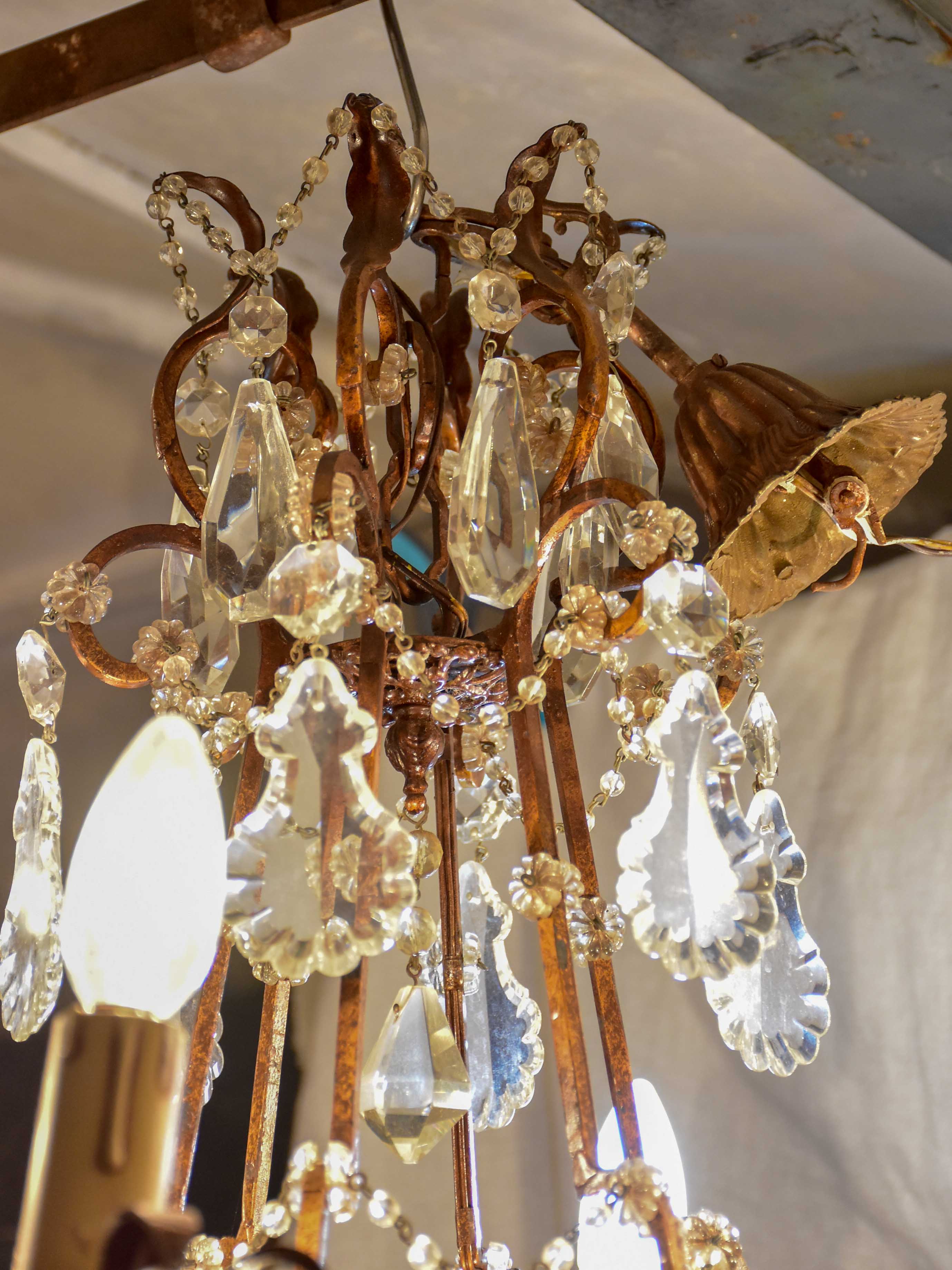 Vintage chandelier with seven lights