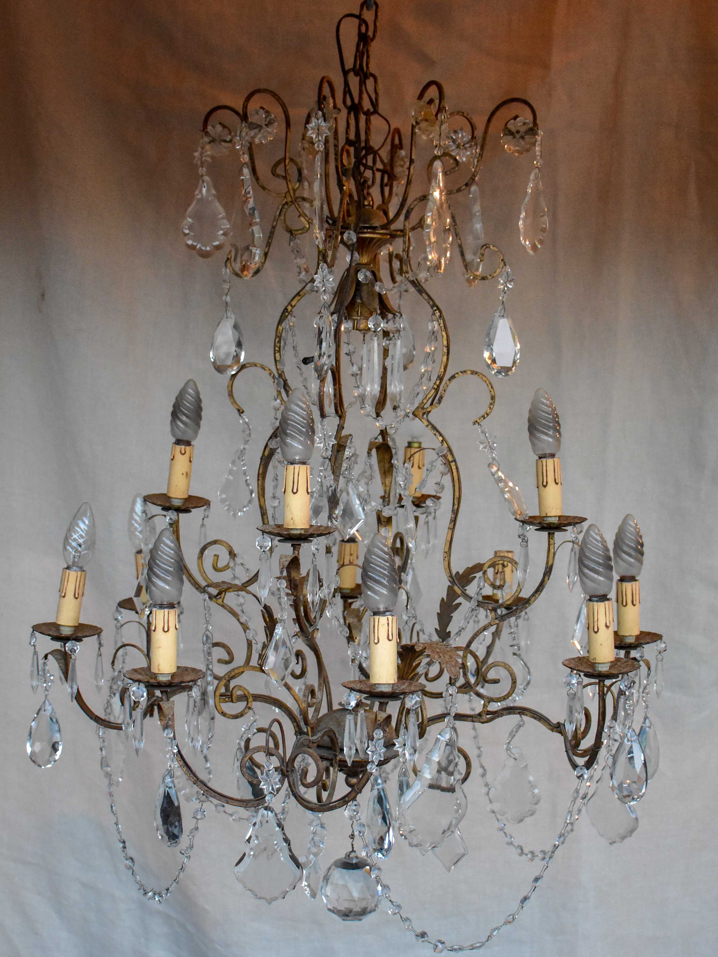 Vintage Italian chandelier - medium