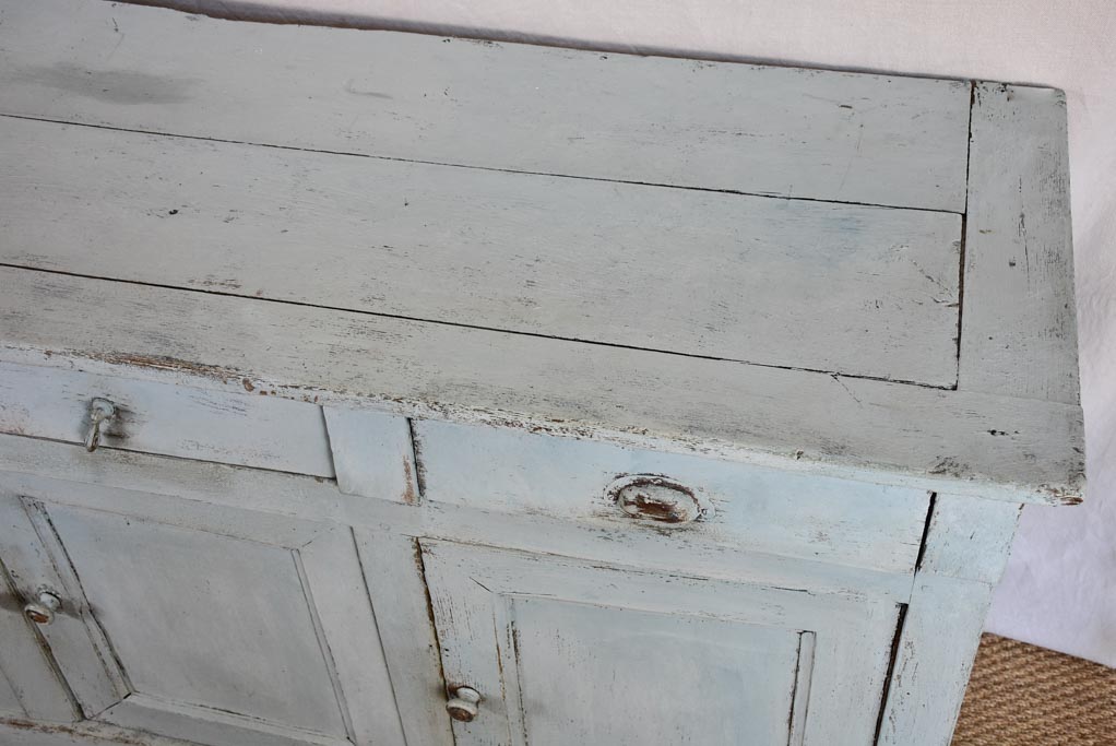 Late 19th-century enfilade/buffet with duck egg blue paint finish 64¼" x 21¾"