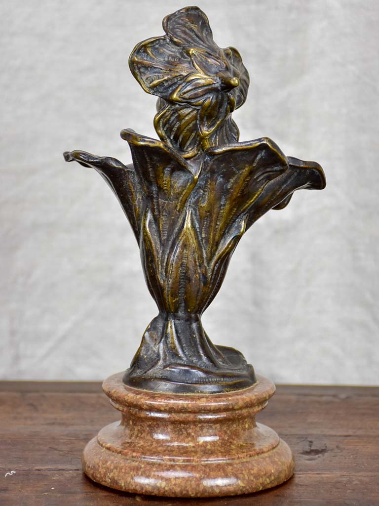 Antique French bronze bust