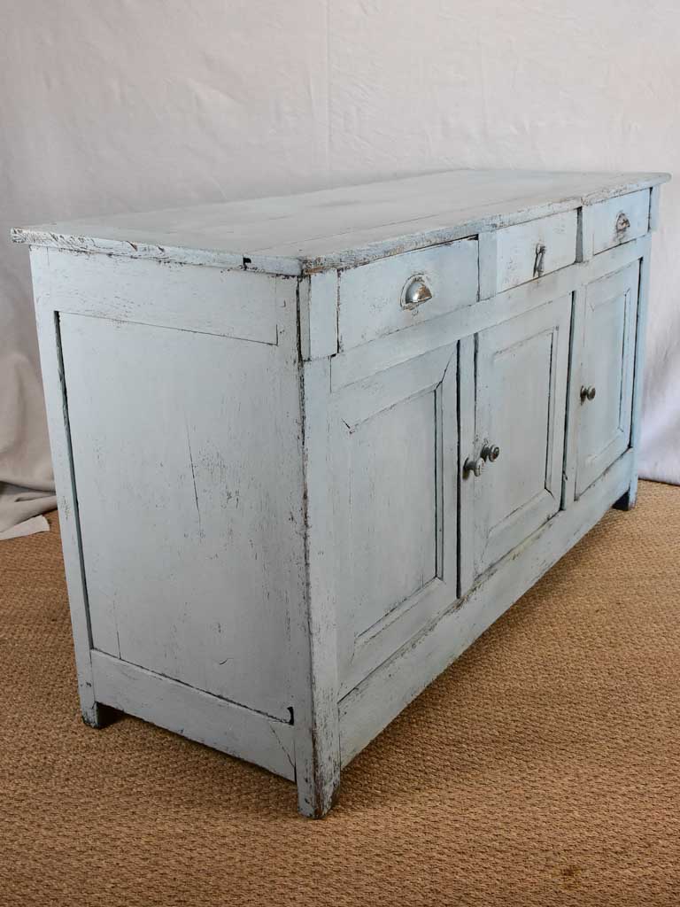 Late 19th-century enfilade/buffet with duck egg blue paint finish 64¼" x 21¾"