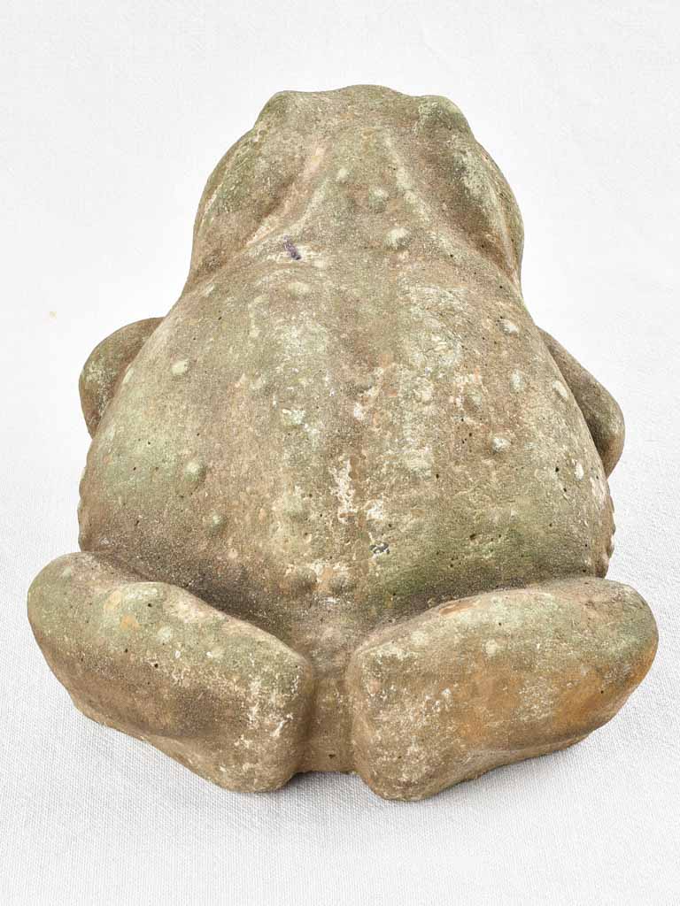 Salvaged vintage fountain frog 12¼"