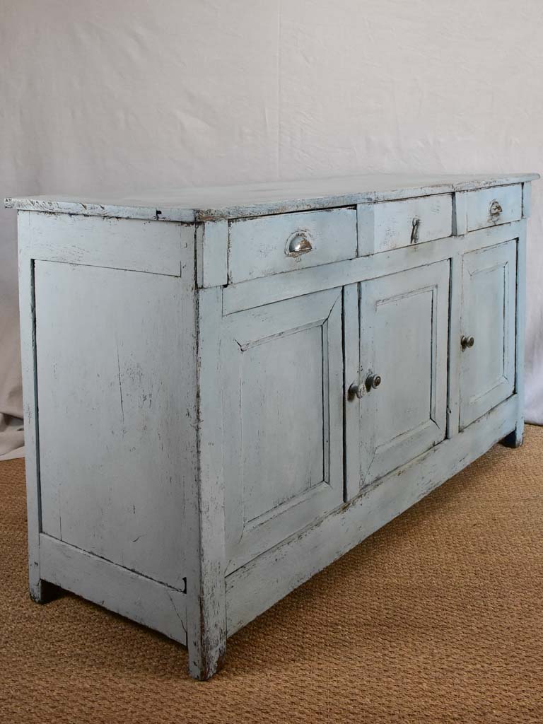 Late 19th-century enfilade/buffet with duck egg blue paint finish 64¼" x 21¾"