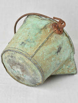 Rustic antique French copper bucket