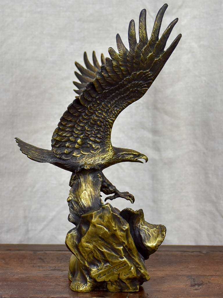 19th Century French bronze sculpture of an eagle