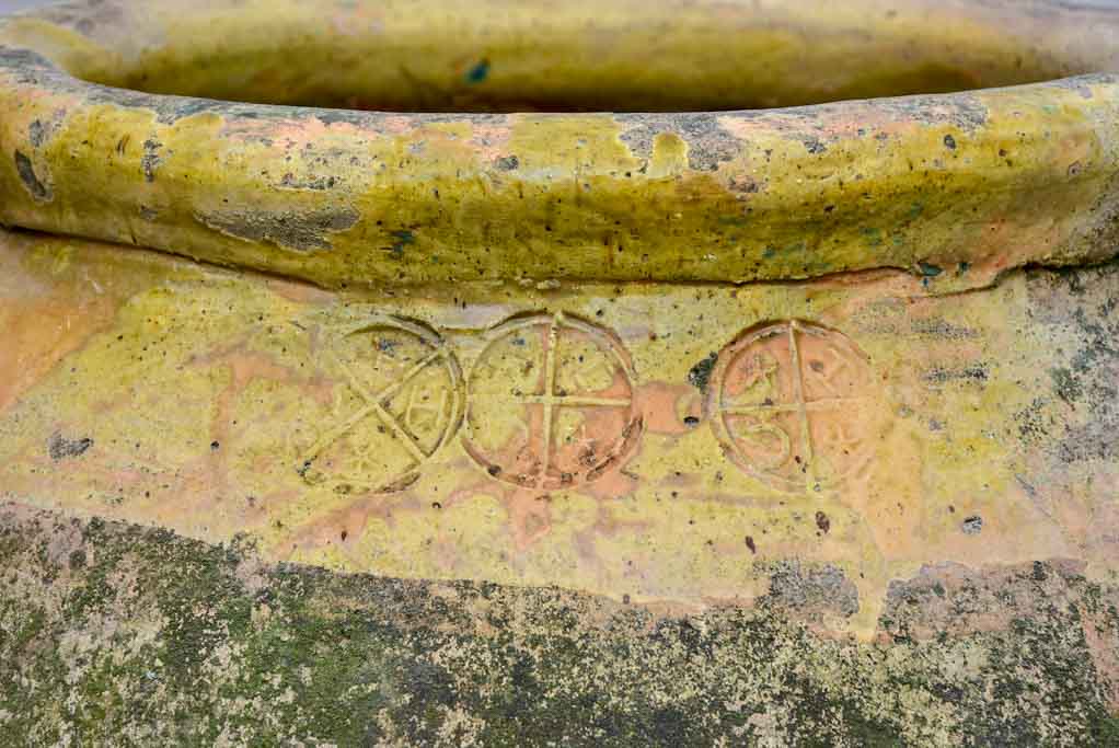 18th Century French Biot olive jar, stamped - 30¾"