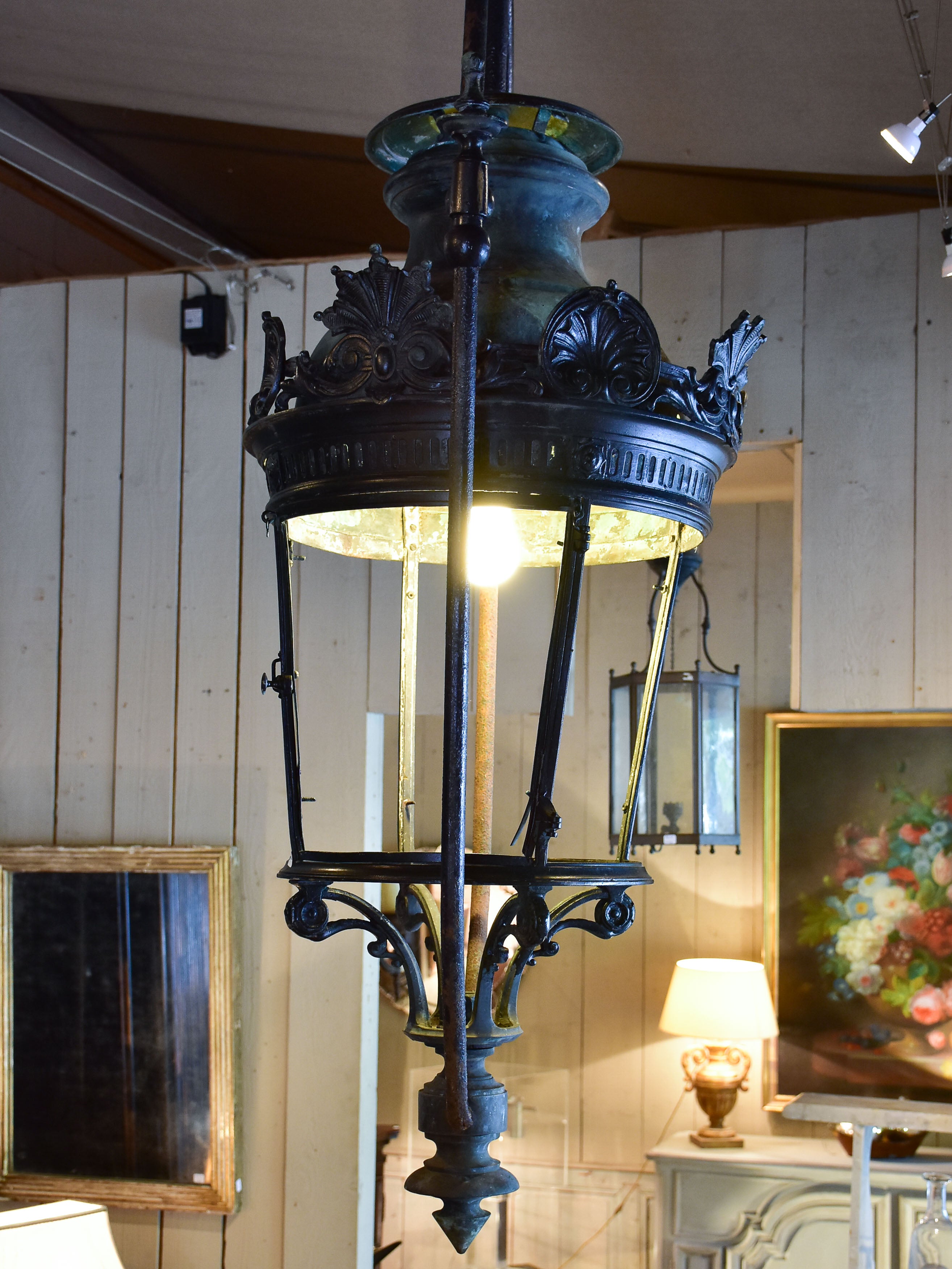 Very large 19th century French lantern